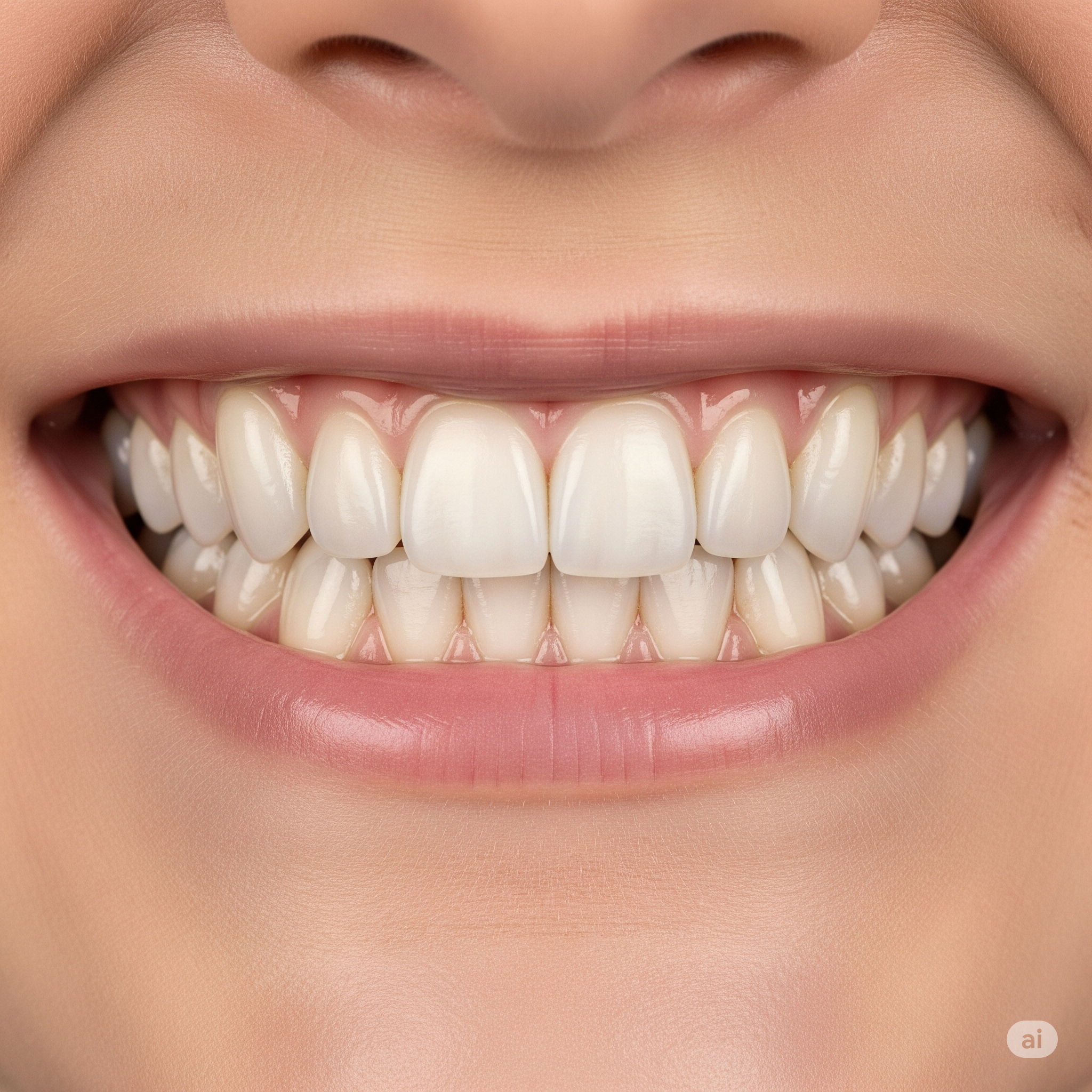A smile representing composite veneers