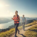 A person confidently walking on a scenic path, symbolizing successful weight loss and lifestyle change after gastric sleeve surgery.