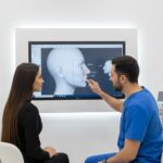 A professional consultation for a nose job Kosovo in a modern medical clinic with an expert plastic surgeon.